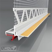 LIKOV LS3-36 plus lišta okenní roletová začišť. 3D s PUR páskou a skl.tk. 125mm délka 2,4m